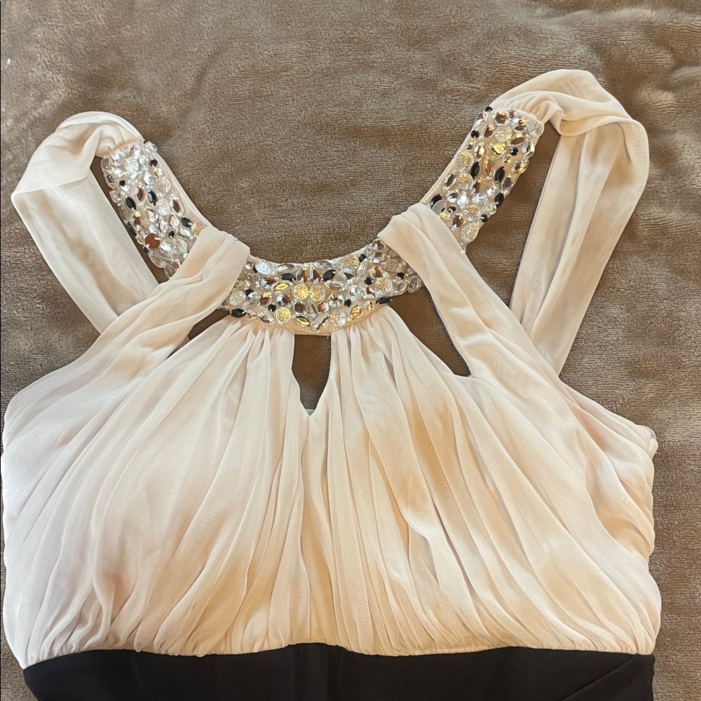 City Studio Black and White Dress